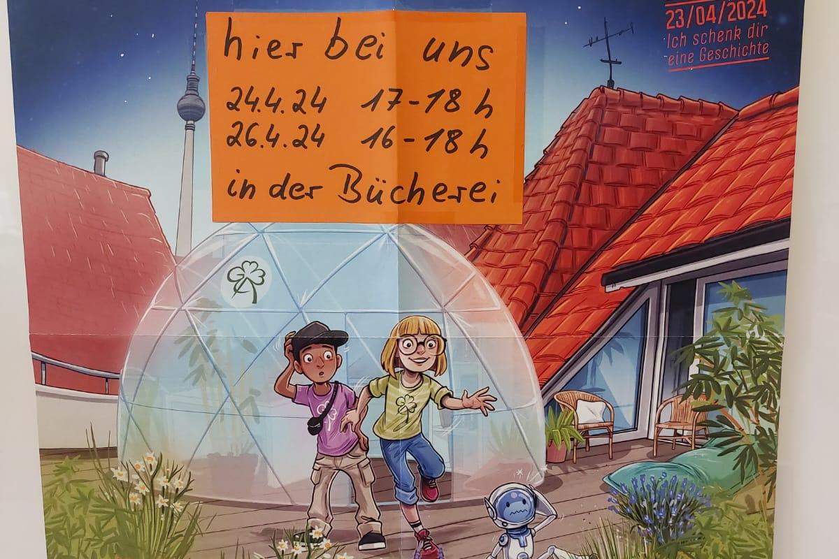 Plakat zum 'Welttag des Buches'